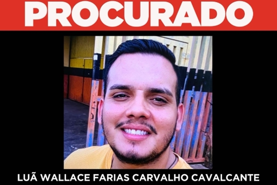 PROCURA-SE: Polícia Civil busca por suspeito Luã Wallace Farias Carvalho Cavalcante