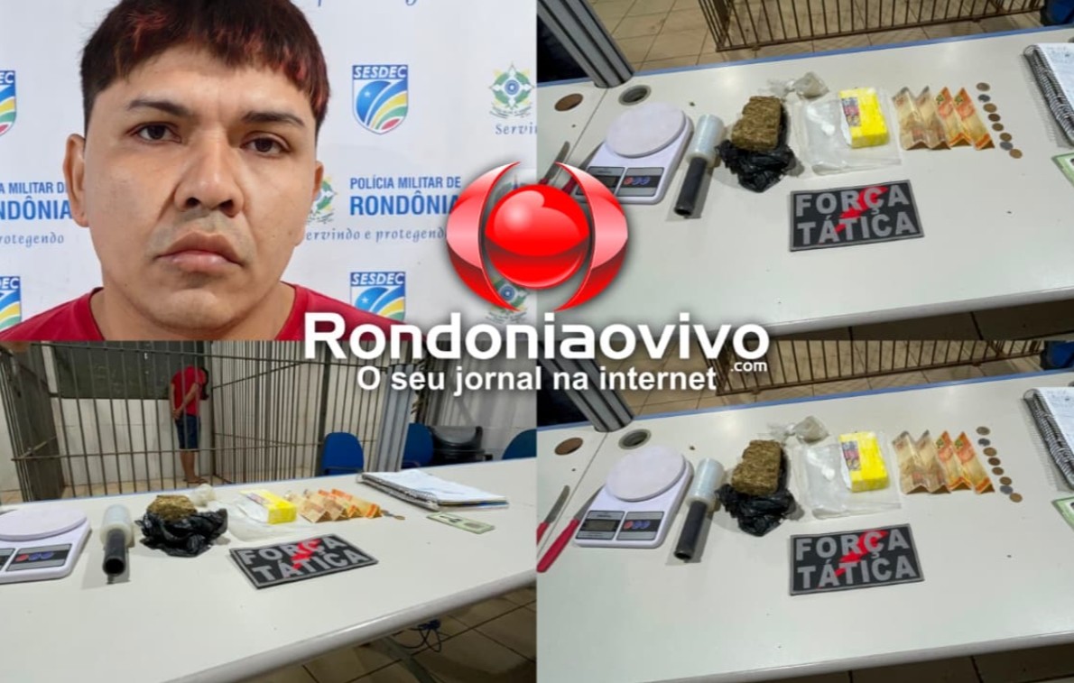 TRÁFICO: Acusado de vender drogas no Planalto é preso com maconha e cocaína