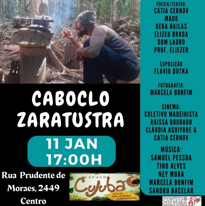 EVENTO: Caboclo Zaratustra acontece neste sábado (11) no Espaço Cujuba