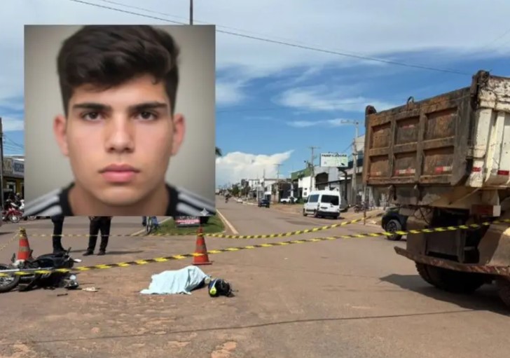 FORTE BATIDA: Motociclista morre após colidir contra caçamba na Marechal Rondon