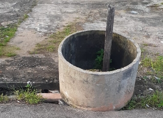PEDIDO DE PROVIDÊNCIA: Bueiro tem risco de desabamento no bairro Olaria