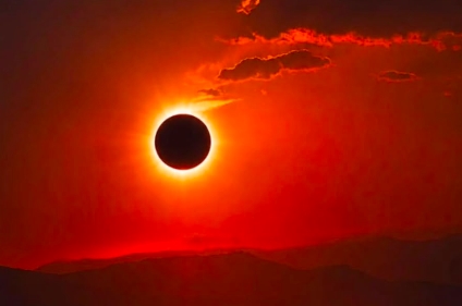 IMPRESSIONANTE!: Eclipse solar total transforma dia em noite no Hemisfério Norte