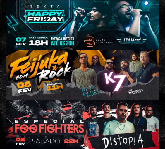 ROCK: Confira a agenda semanal do grego original