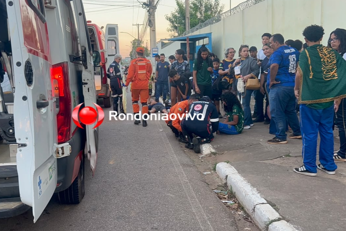 URGENTE: Aluna é atropelada na faixa ao sair de escola