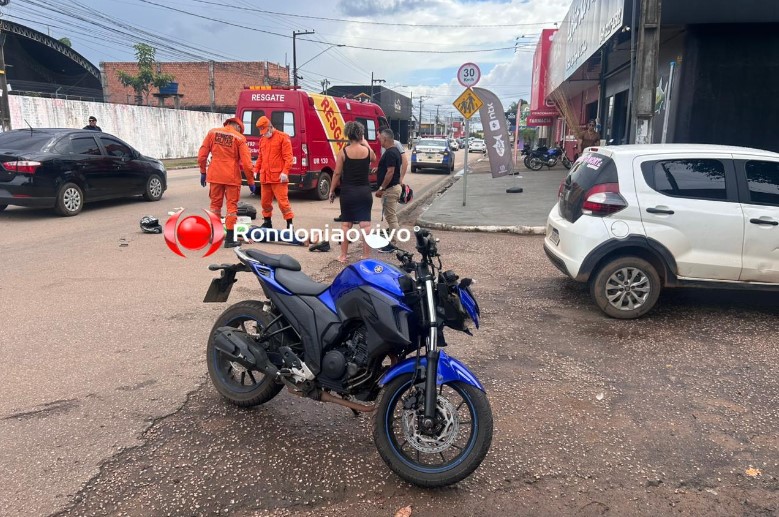 VÍDEO: Homem e mulher ficam feridos em acidente na Avenida Jatuarana