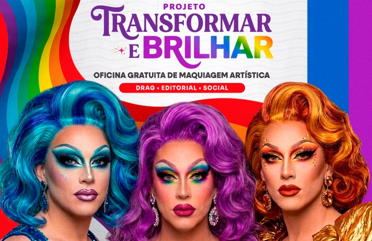 'TRANSFORMAR E BRILHAR': Projeto abre inscrições para oficina gratuita de maquiagem artística