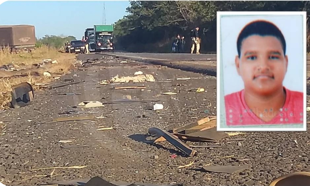 PARTIU AO MEIO: Motorista morre após carro ser destruído por caminhão  na BR-364 