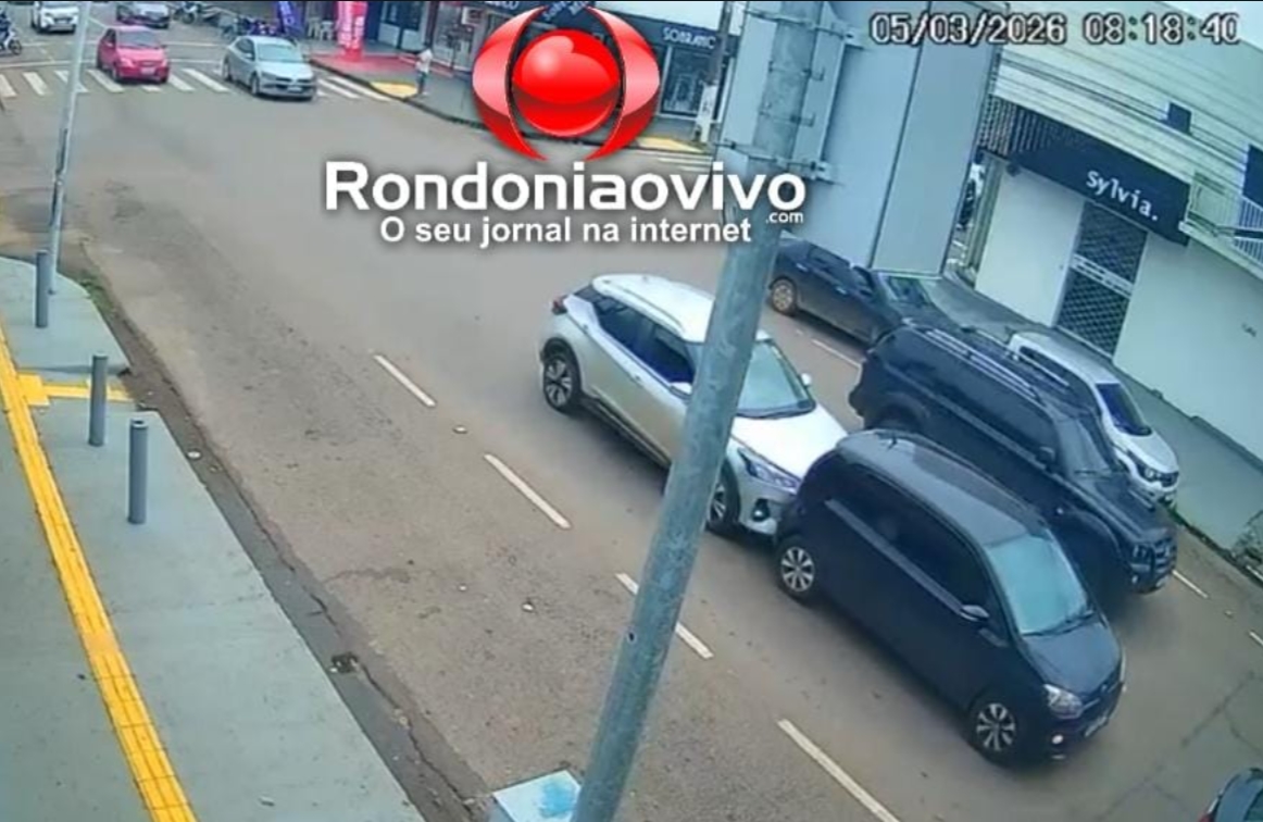 ENGAVETAMENTO: Vídeo mostra acidente com carro da prefeitura e mais dois veículos