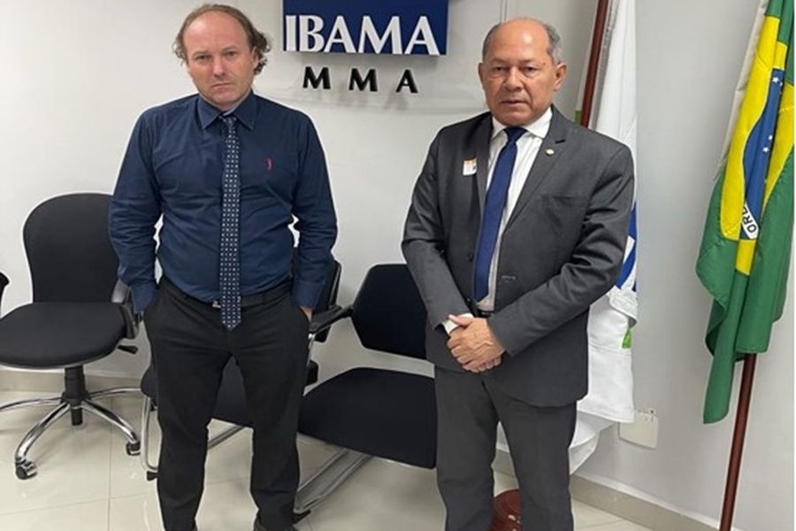 EMBARGOS DE TERRAS: Coronel Chrisóstomo participa de reunião com presidente do IBAMA 