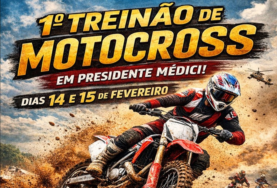 EM PRESIDENTE MÉDICI: ‘1º Treinão de Motocross’ inicia neste final de semana