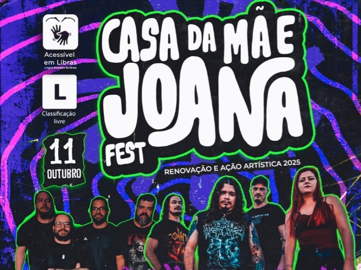 EVENTO GRATUITO: 'Casa da Mãe Joana Fest – Renovação e Ação Artística 2025' acontece em outubro