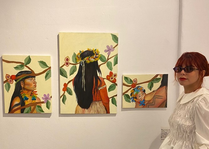 INTERNACIONAL: Professora porto-velhense expõe obras em galeria da Europa