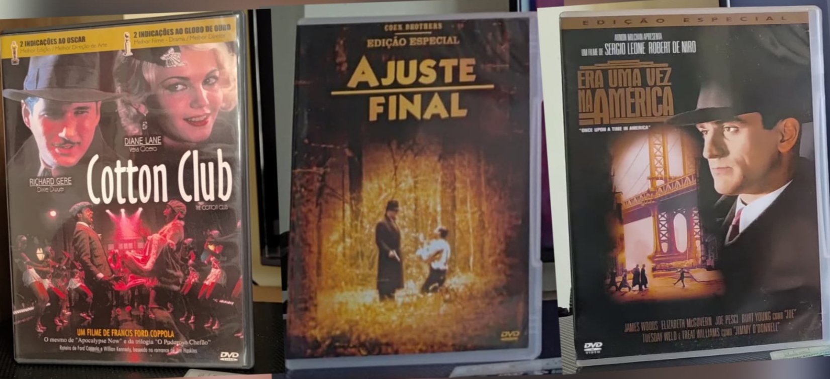 Cotton Club, O Ajuste Final e Era uma Vez na América: três faces do gângster americano
