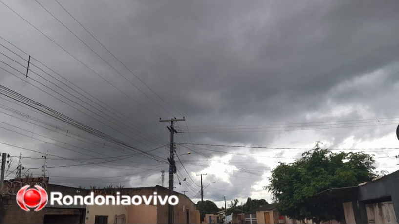 MOLHADO: Sábado (08) será de sol entre nuvens e pancadas de chuva em RO