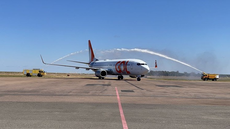 NOVA ROTA: Gol realiza primeira operação com B737-800 em Sinop (MT)