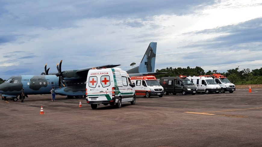 PACIENTES COM COVID-19: Força-tarefa garante segurança na transferência a outros estados