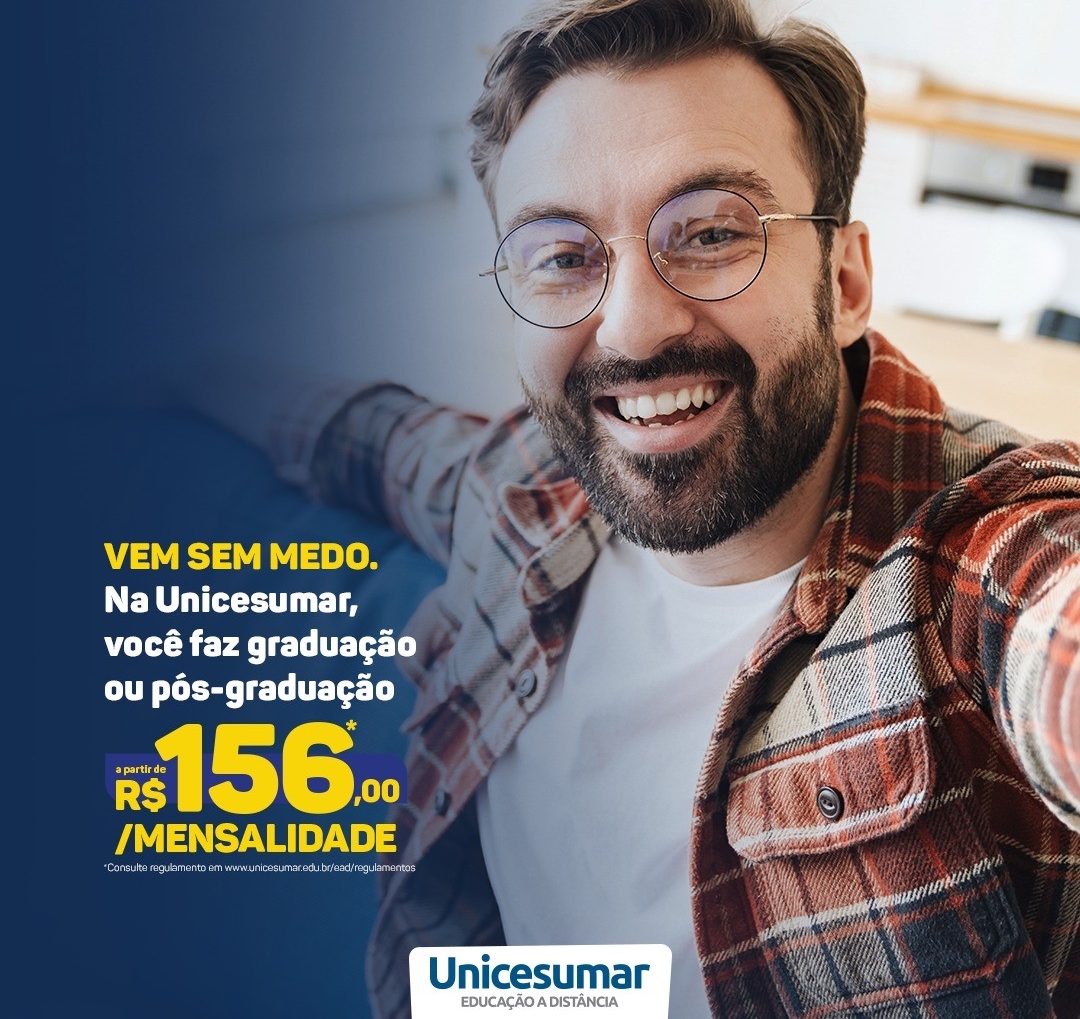 OPORTUNIDADE: Unicesumar oferece bolsas para cursos de graduação e pós-graduação