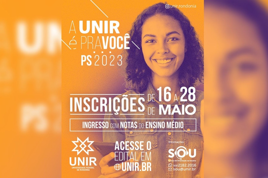 GRADUAÇÃO: UNIR abre processo seletivo para seleção com notas do Ensino Médio 