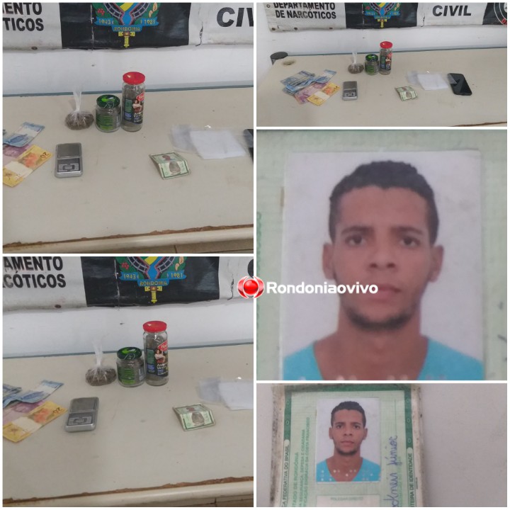 DENARC: Acadêmico de direito é preso suspeito de vender droga em frente a escola