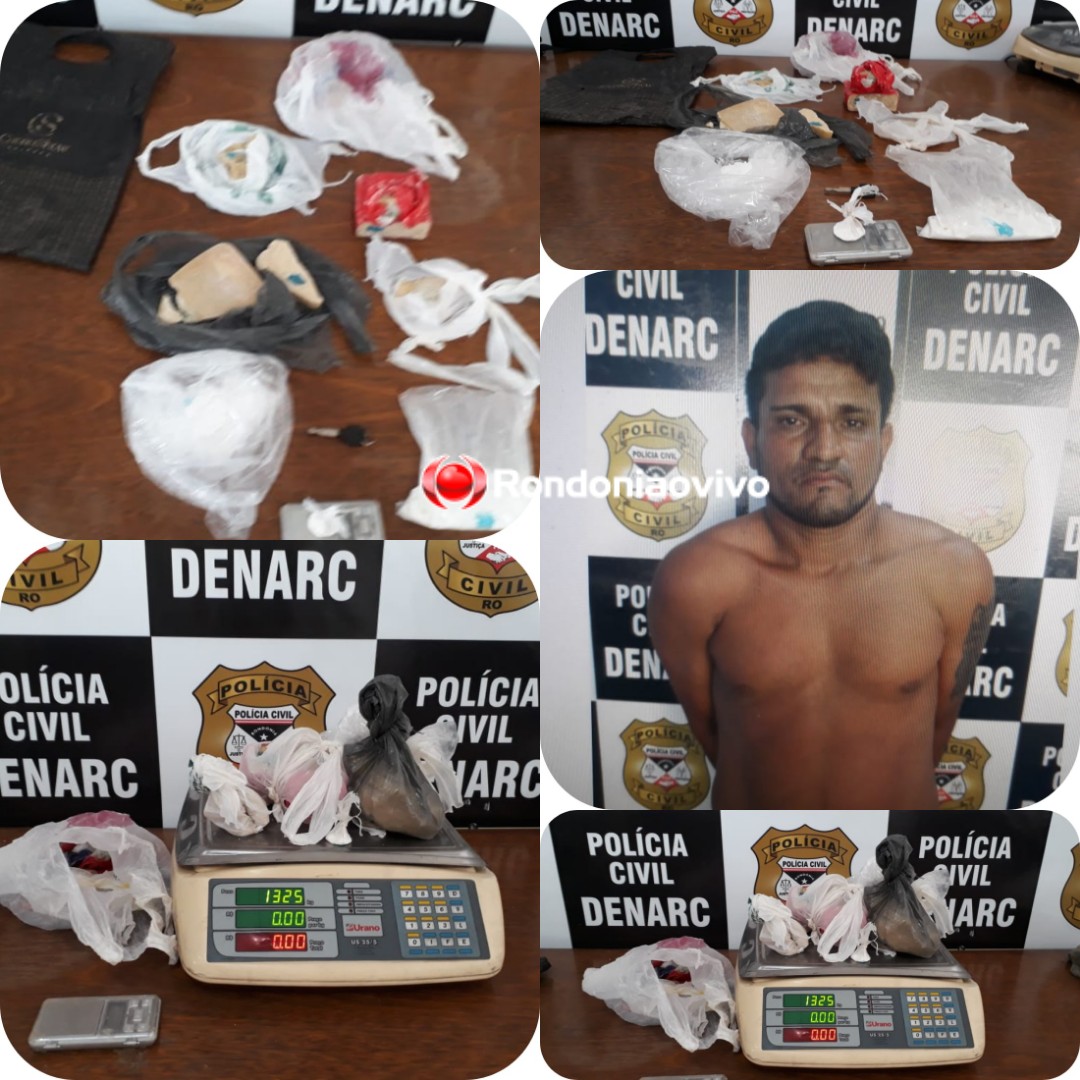 COCAÍNA: Investigadores do Denarc prendem suspeito de abastecer bocas de fumo da capital