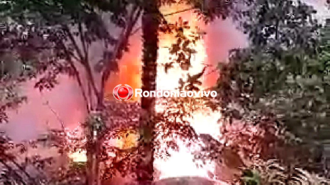 VÍDEO: Incêndio consome residência na zona Sul de Porto Velho