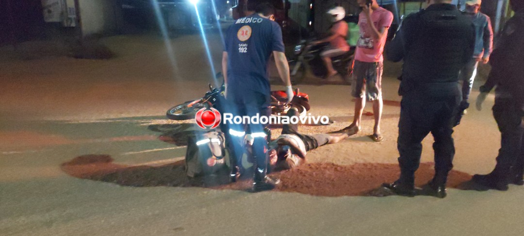 VÍDEO: Motociclista com sinais de embriaguez fica em estado grave após sofrer queda