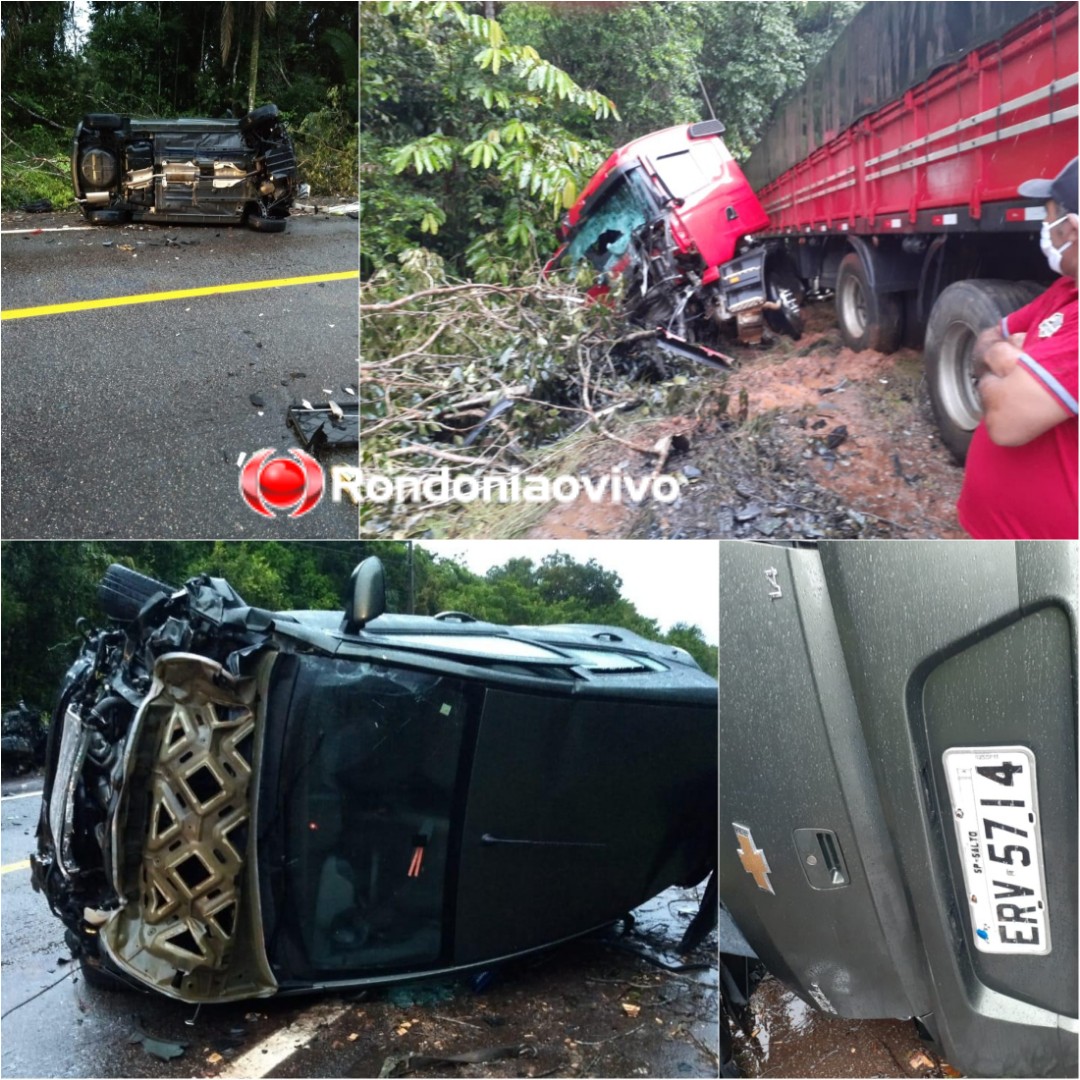 VÍDEO: Grave acidente entre caminhão guincho e carreta deixa dois mortos na BR-319