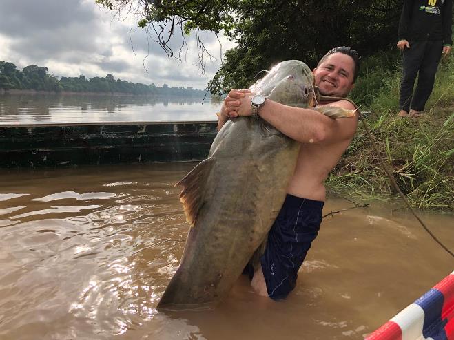 JAÚ: Pescadores rondonienses capturam peixe de 112 quilos no rio Machado