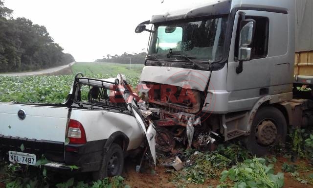 FRONTAL: Rondoniense morre em grave acidente em rodovia  no Mato Grosso