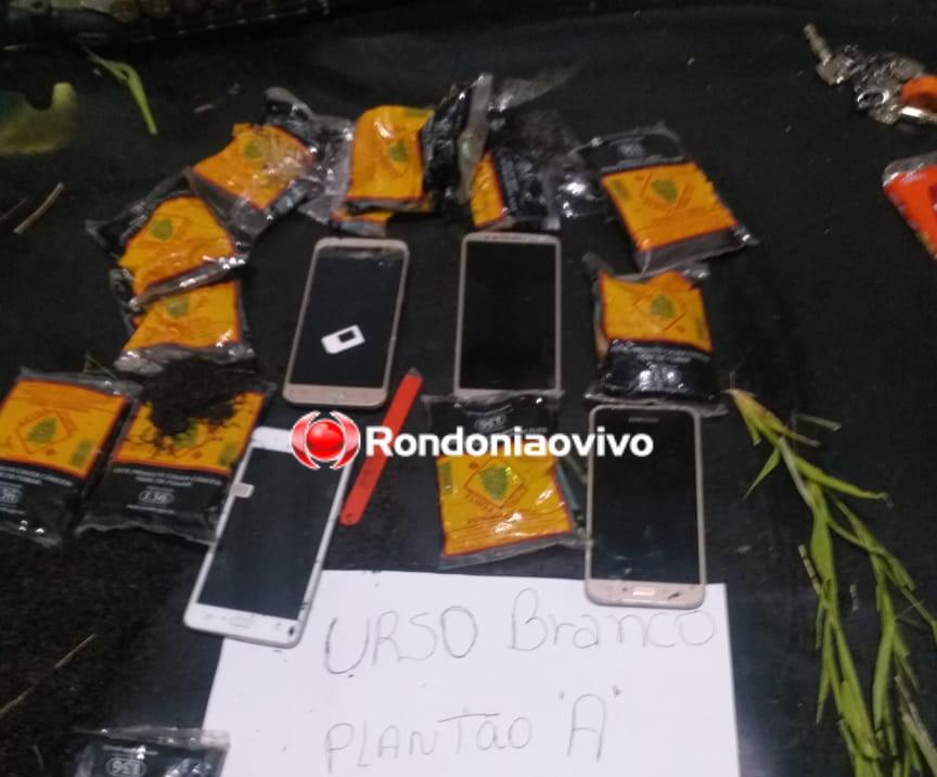 ARREMESSADOS: Celulares e serra são interceptados por policiais penais dentro de presídio