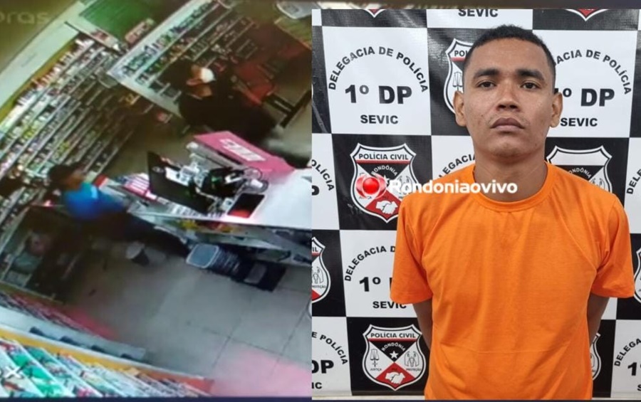 VÍDEO: PC prende criminoso que fazia furtos quebrando paredes de lojas