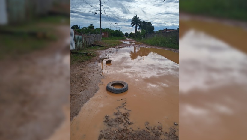 NA ÁGUA: Moradores do Bairro Três Marias reclamam de abandono da prefeitura