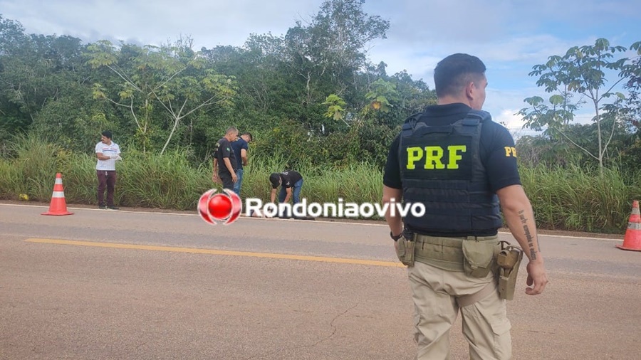 VEJA VÍDEO: Homem morre atropelado na BR-364 e ocupantes de Jeep desaparecem