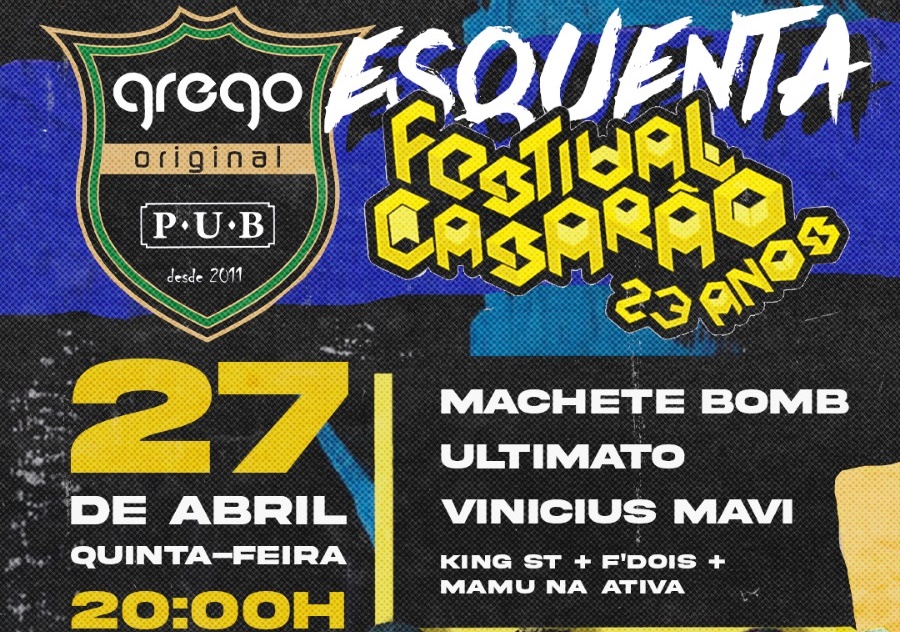 MÚSICA: Confira a agenda desta semana do pub Grego Original