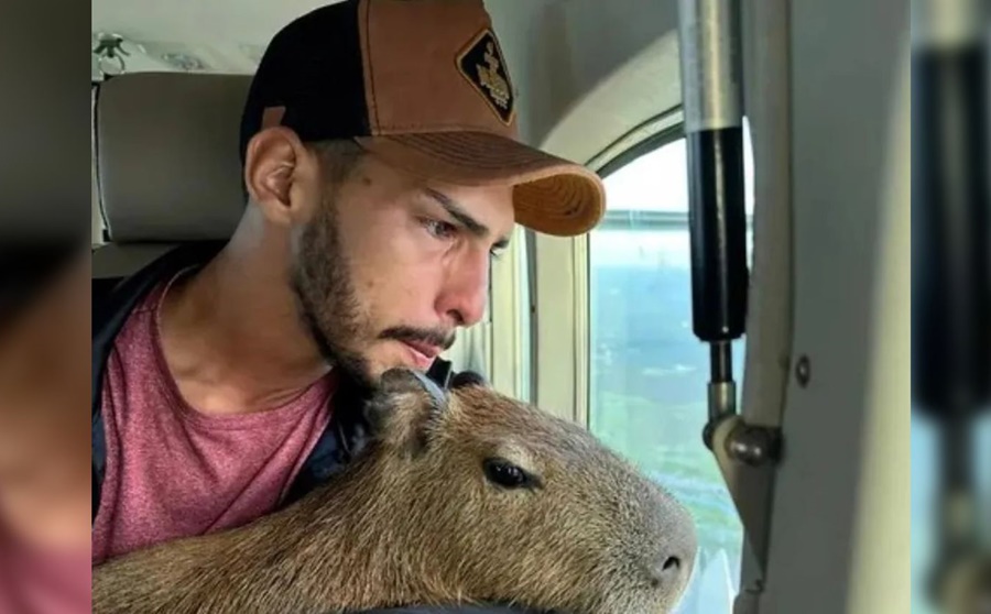 FILÓ: Influenciador Agenor Tupinambá entrega capivara ao Ibama em Manaus 