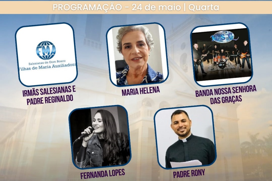 COMEMORAÇÃO: Festa de Nossa Senhora Auxiliadora nesta quarta-feira (24)