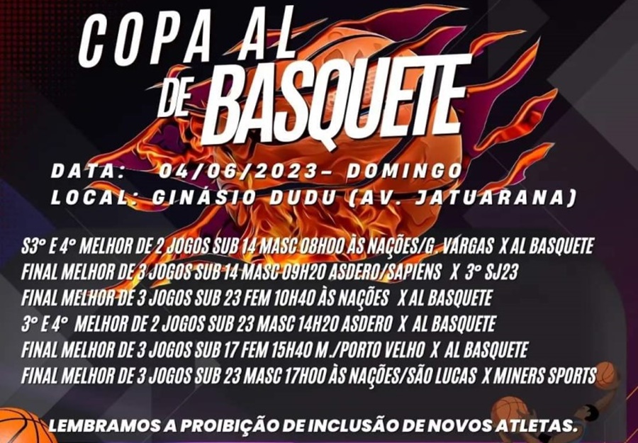 COMPETIÇÃO: Copa AL de Basquete acontece na capital