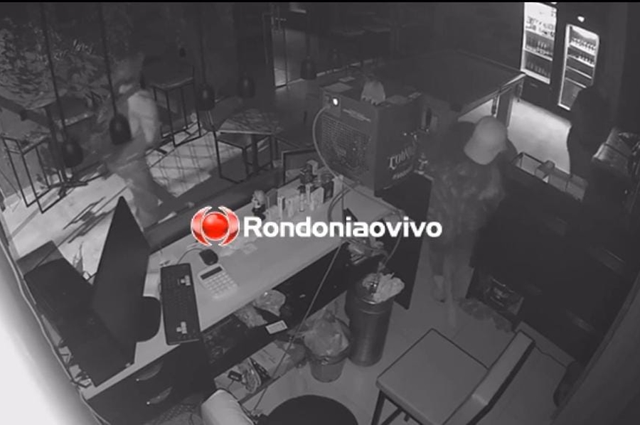 VÍDEO: Trio invade barbearia e faz arrastão na região Central de Porto Velho