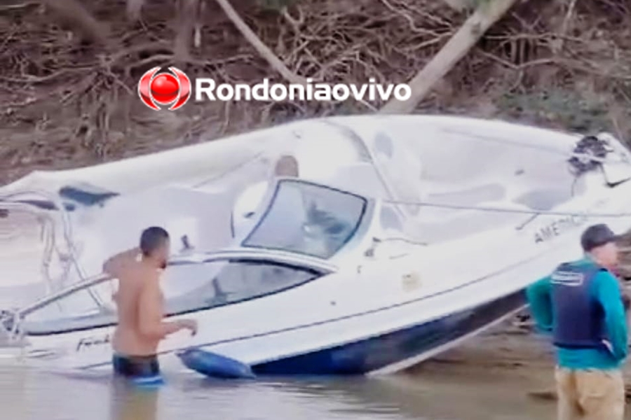 VÍDEO: Empresário sofre grave acidente após lancha sair de rio e bater em árvore