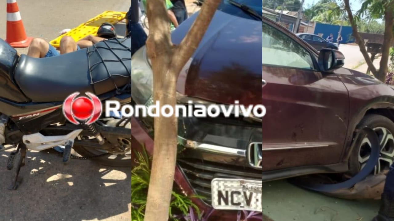 GRAVE: Adolescente e homem são atropelados por carro HR-V na Rua Anari