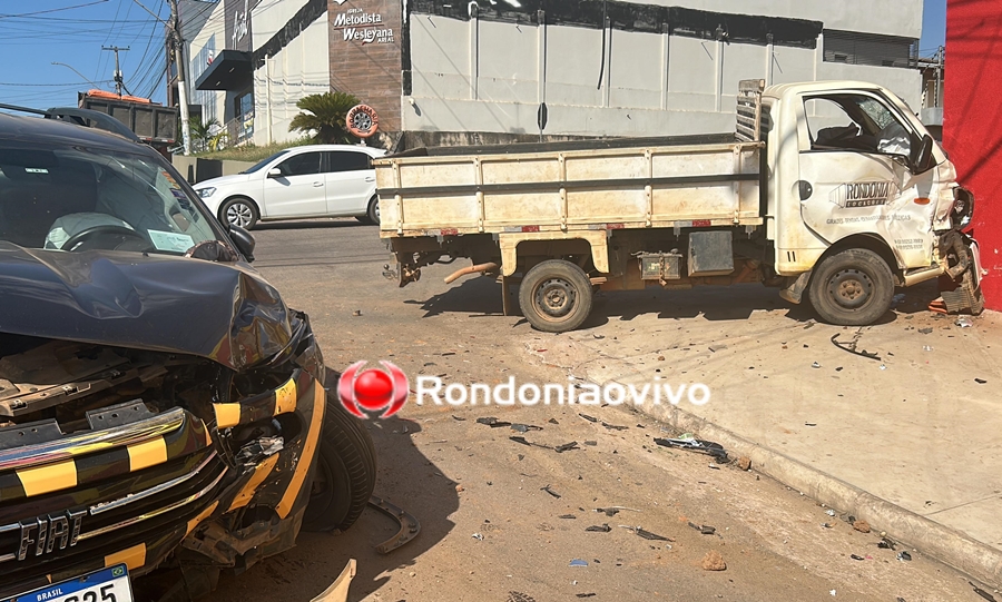 URGENTE: Grave colisão entre caminhão e Fiat Toro deixa motorista ferido na Alexandre