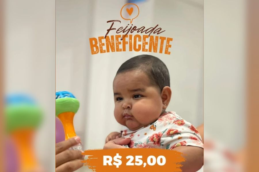 SOLIDARIEDADE: Feijoada solidária busca apoio para exames de bebê de 7 meses em PVH