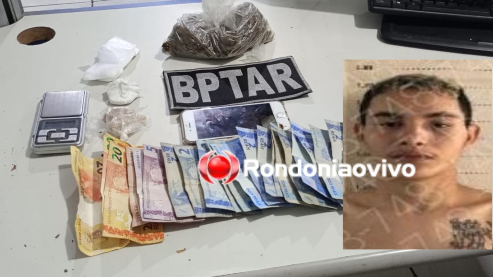 'SUSTENTAR O FILHO': BPTAR prende acusado de vender drogas no beco da Duque de Caxias 