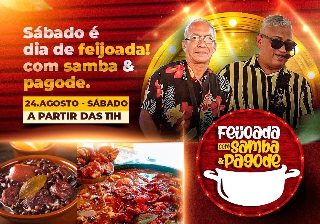 FEIJOADA: Hoje tem especial Raça Negra no Mercado Cultural 