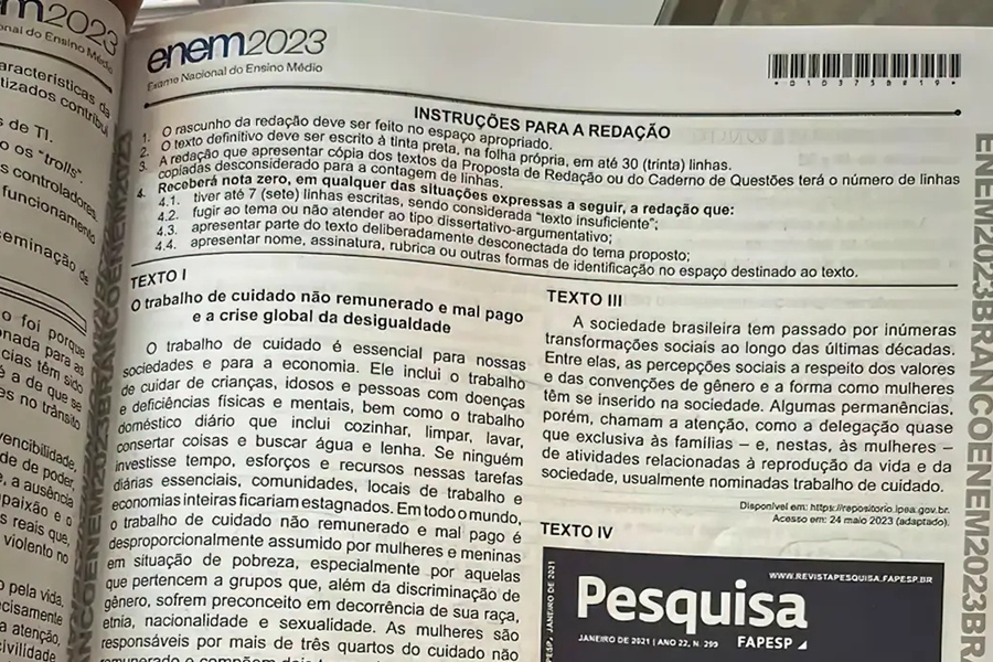 PREPARAÇÃO: Confira a cartilha de redação para o Enem divulgada pelo Inep; confira