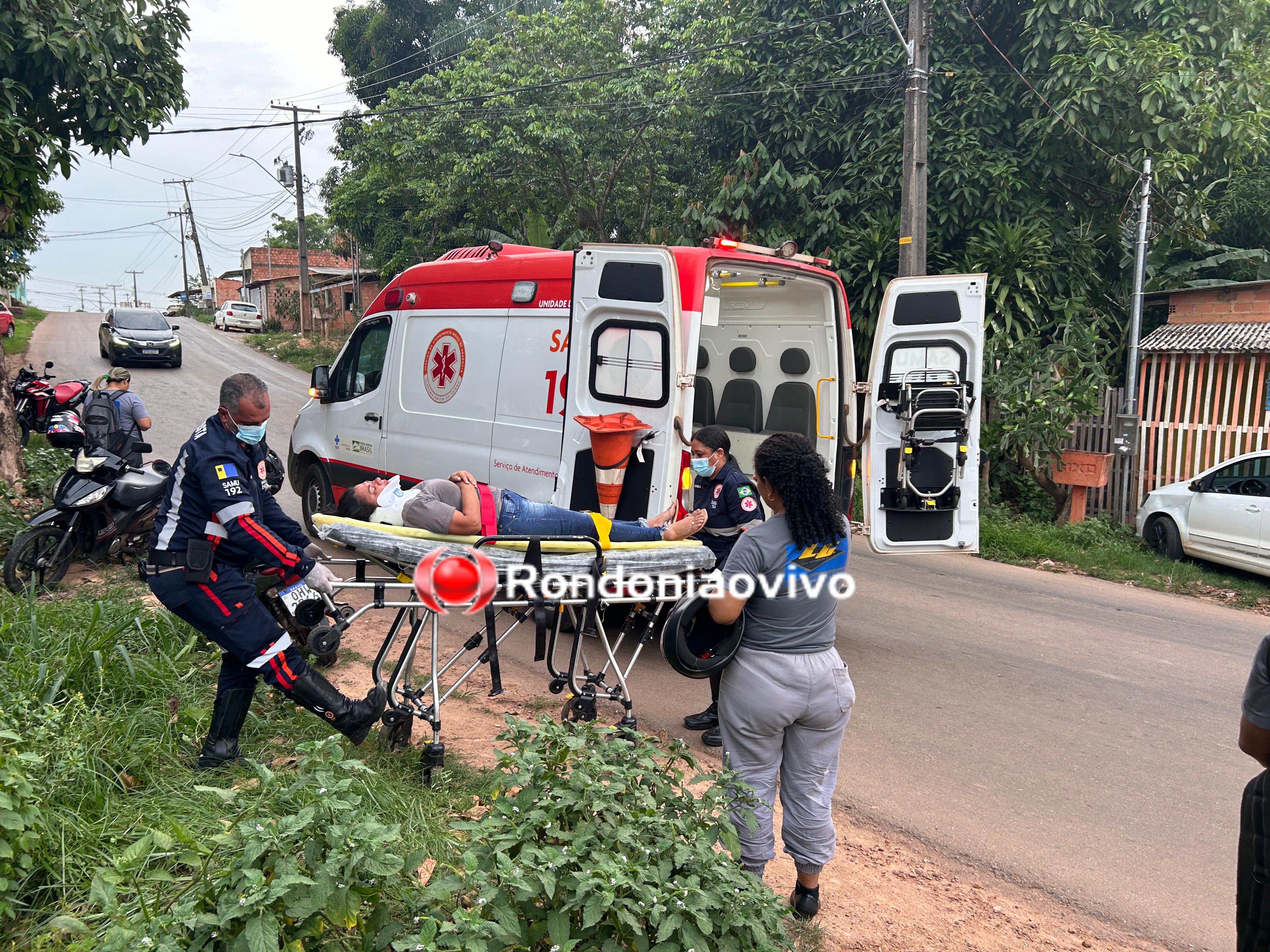 ASSISTA: Mulheres ficam feridas após colisão em curva na Estrada da Areia Branca