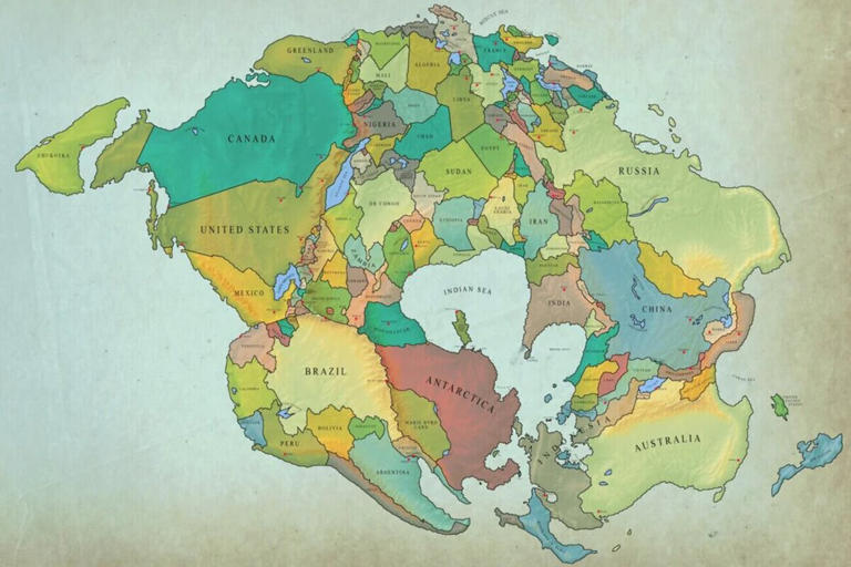 MUNDO FUTURO: Mapa revela como será o mundo daqui a 250 milhões de anos