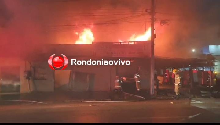 VÍDEO: Loja em avenida de Porto Velho é destruída por incêndio 