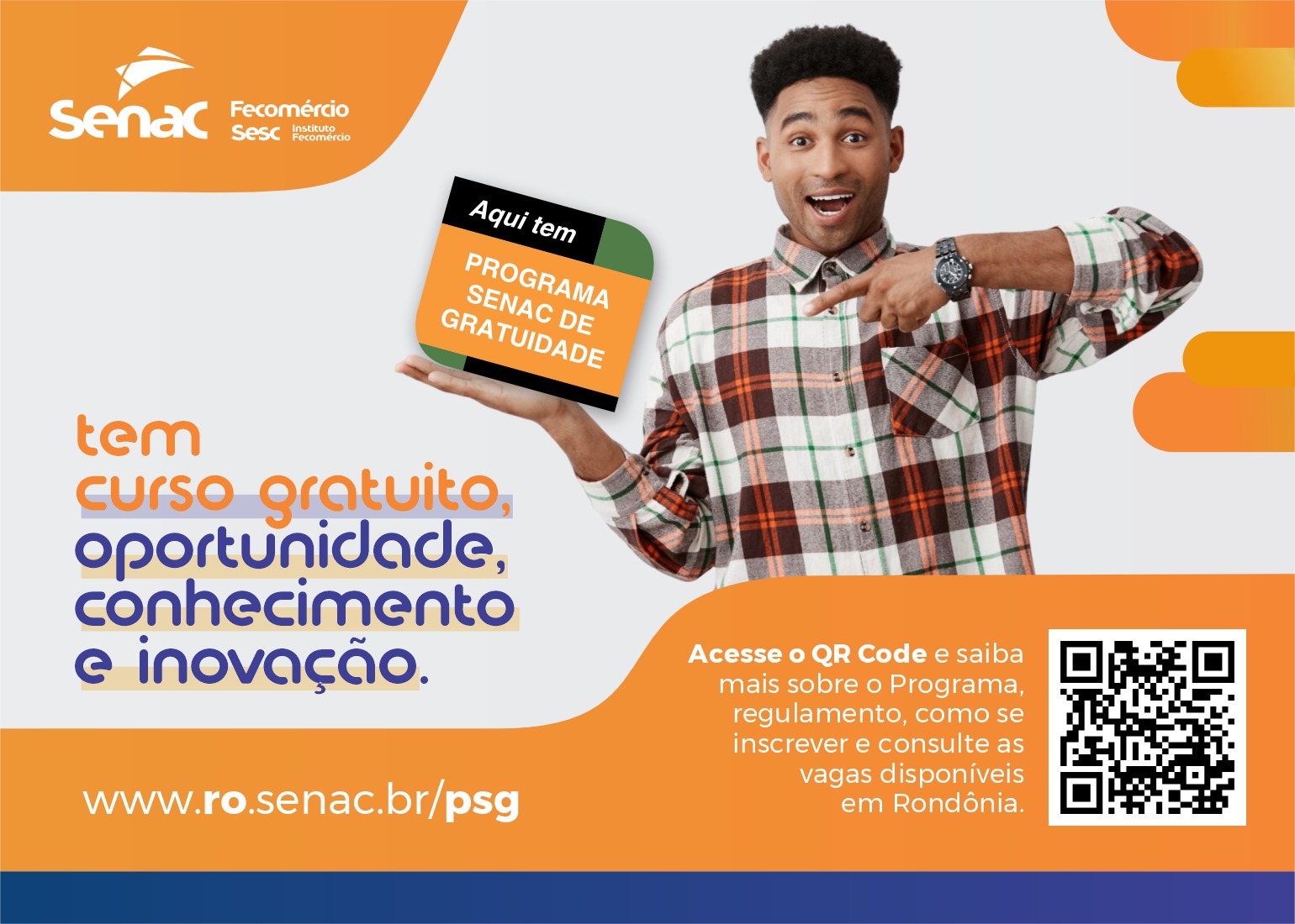 OPORTUNIDADES: Fecomércio oferta cerca de mil vagas no programa SENAC de Gratuidade em RO