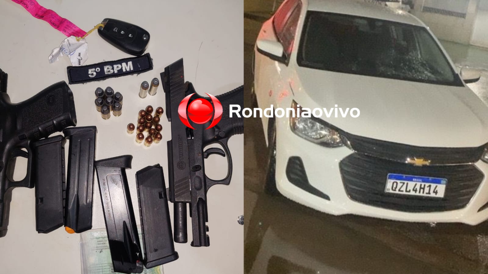 CAIU: Dono de garagem de veículos é preso com duas pistolas e carro roubado 